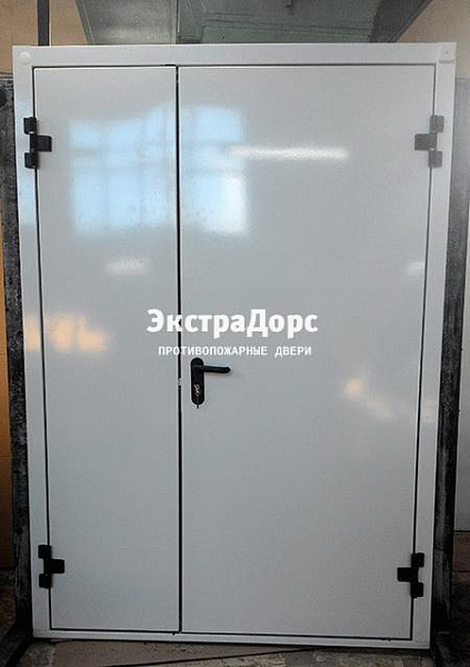 Противопожарная дверь EI 30 3 типа двупольная белая в Серпухове  купить