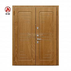 Противопожарная дверь EI 60 ДГ-02-EI60 ДП-02 двупольная глухая с МДФ