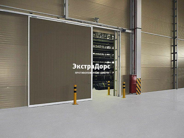 Противопожарные автоматические ворота коричневые в Серпухове  купить