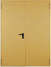 Дверь огнестойкая с уплотнителем от холодного дыма EIS 30 двухстворчатая