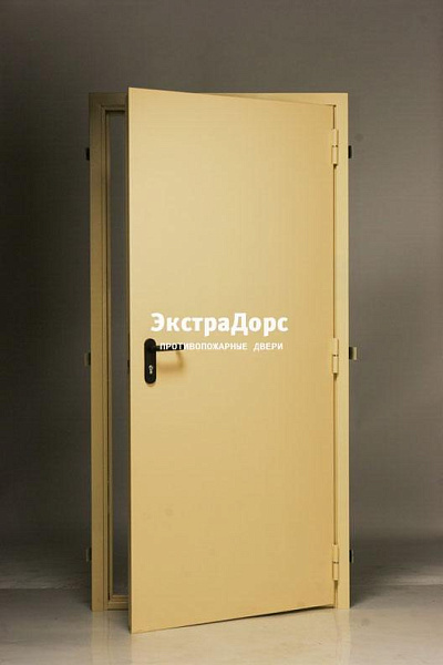 Дверь глухая противопожарная EI 30 ДМП желтая в Серпухове  купить