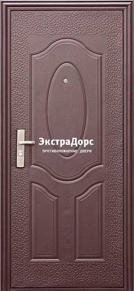 Дверь противопожарная утепленная металлическая глухая EI 30 с ламинатом в Серпухове  купить