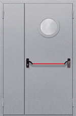 Дверь с выпадающим порогом огнестойкая EI-60 полуторная